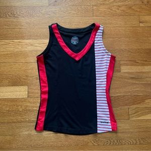Bollé red and black tennis tank top